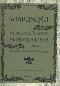 wydawnictwa polskie, Wiadomości Numizmatyczno-Archeologiczne, nr 51 (1), rok 1902