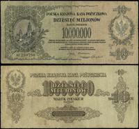 10.000.000 marek polskich 20.11.1923, seria AU, 