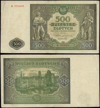 500 złotych 15.01.1946, seria B, numeracja 80244