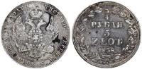 Polska, 3/4 rubla = 5 zlotych, 1838 M-W