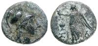 brąz II-I w. pne, Aw: Głowa Ateny w prawo; Rw: N