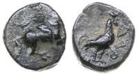 brąz IV-III w. pne, Aw: Jeździec w prawo; Rw: Ko