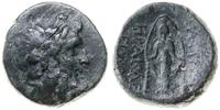 brąz II w. pne, Aw: Głowa Zeusa w prawo; Rw: Sta