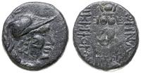 brąz II w. pne, Aw: Głowa Ateny w hełmie w prawo