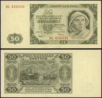 50 złotych 1.07.1948, seria DL, numeracja 833035