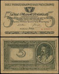 5 marek polskich 17.05.1919, seria R, numeracja 
