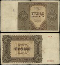1.000 złotych 1945, Ser. A, numeracja 2554472, b