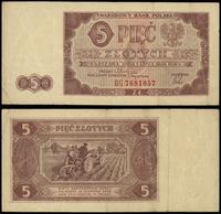 5 złotych 1.07.1948, seria BG, numeracja 7681057