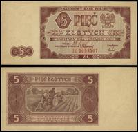 5 złotych 1.07.1948, seria BK, numeracja 5093507