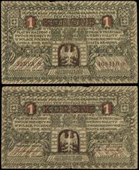1 korona 1919, seria B, numeracja 468410❉, liczn