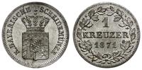 1 krajcar 1871, Monachium, piękny, AKS 183