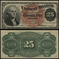 25 centów 3.03.1863, złamany w pionie, miejscowo