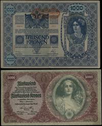zestaw: 1.000 i 5.000 koron, 1.000 koron 2.01.19