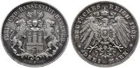 Niemcy, 3 marki, 1908 J