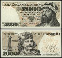 2.000 złotych 1.06.1979, seria AA, numeracja 040
