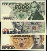 zestaw banknotów o nominałach:, 5.000 złotych 1.