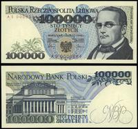 100.000 złotych 1.02.1990, seria AS, numeracja 0