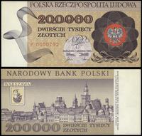 200.000 złotych 1.12.1989, seria P, numeracja 00