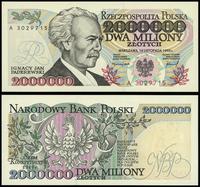 2.000.000 złotych 16.11.1993, seria A, numeracja