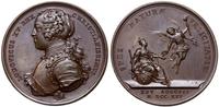 medal zaślubinowy 1725, autorstwa Vivier'a, Aw: 
