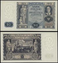 20 złotych  11.11.1936, seria DT, numeracja 8583