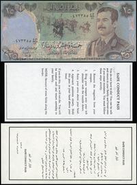 Irak, banknot propagandowy 25 dinarów wzywający obywateli Iraku do poddania się wojskom USA