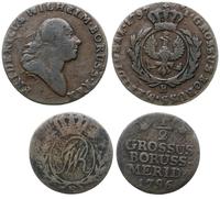 zestaw grosz i 1/2 grosza 1797/B i 1796/E, Wrocł