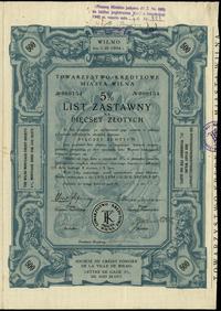 5% list zastawny na 500 złotych 1.03.1938, numer