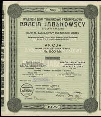 Polska, akcja imienna lub na okaziciela I serji na 500 marek, 1922