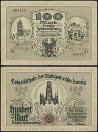 Wolne Miasto Gdańsk 1920-1939, 100 marek, 31.10.1922