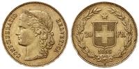 20 franków 1895 B, Berno, typ Helvetia, złoto 6.