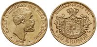 20 koron 1898, Sztokholm, złoto 8.97 g, Fr. 93a,