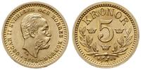 5 koron 1899, Sztokholm, złoto 2.23 g, Fr. 95, A