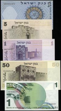 zestaw banknotów o nominałach:, 1 lira 1958, 5 l