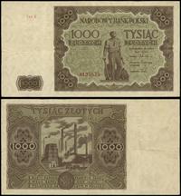 1.000 złotych 15.07.1947, seria K, numeracja 813