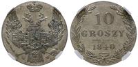 Polska, 10 groszy, 1840 M-W