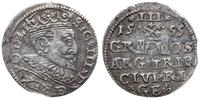 trojak 1595, Ryga, odmiana z końcówką LI na awer