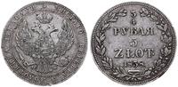 Polska, 3/4 rubla = 5 złotych, 1838