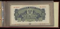 Polska, klaser z zestawem banknotów emisji pamiątkowej z 1974 roku