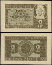 2 złote 1.03.1940, seria B, numeracja 2282551, M