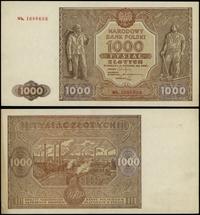 1.000 złotych 15.01.1946, seria Wb., numeracja 1