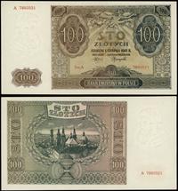 100 złotych 1.08.1941, Ser. A, numeracja 7860521