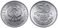 50 groszy 1957, Warszawa, aluminium, piękne, Par