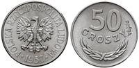 50 groszy 1957, Warszawa, PRÓBA-NIKIEL, Nikiel, 