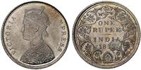 1 rupia 1872, moneta w wyśmienitym stanie zachow