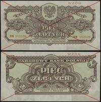 5 złotych 1944, -owe, HM 552599, WZÓR, na dolnym