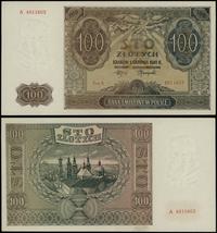 100 złotych 1.08.1941, seria A 4911603, minimaln