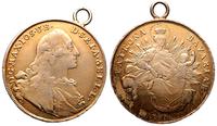 talar 1760, moneta z zawieszką, pozłocona