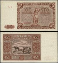 100 złotych  15.07.1947, seria G 4869629, minima