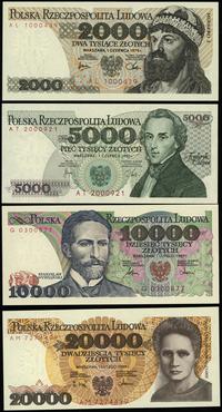 Polska, zestaw: 2.000, 5.000, 10.000 i 20.000 złotych